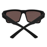 Spy Montana Sunglasses - Soft Matte Black - Happy Boost Polar Ice Blue Mirror