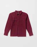 RVCA Mens Augustone Shirt - Merlot