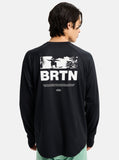 Burton Mens Roadie Tech Crew T-Shirt - True Black