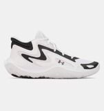 Under Armour Unisex UA Jet '25 Basketball Shoes - White / Black - 100