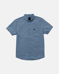RVCA Mens That'll Do Dobby SS Shirt - Dark Denim