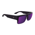 Spy Cyrus Sunglasses - Soft Matte Purple Fade - Happy Gray Green Dark Purple Spectra Mirror