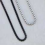 Pura Vida Men's Rolo Chain Necklace | Black