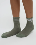 Tentree Cortes Socks (2-Pack) - White Juniper Agave Stripes