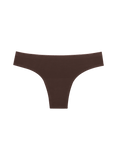 Huha Women's Seamless Low-Mid Rise Thong Mineral Undies - Brown