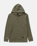 RVCA Mens Dayshift Thermal Hooded Henley - Olive