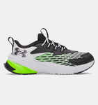 Under Armour Boys' PS UA Scramjet 7 Running Shoes - White / Hyper Green - 100