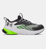 Under Armour Boys' PS UA Scramjet 7 Running Shoes - White / Hyper Green - 100