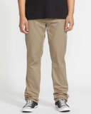 Volcom Mens Frickin Modern Stretch Pants - Khaki
