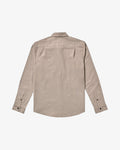 RVCA Mens That'll Do Stretch Long Sleeve Shirt - Mushroom