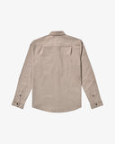 RVCA Mens That'll Do Stretch Long Sleeve Shirt - Mushroom