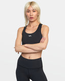 RVCA Womens VA Essential Mid Support Sports Bra