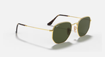 Ray-Ban Hexagonal Sunglasses - Arista Gold W/ G-15 Green