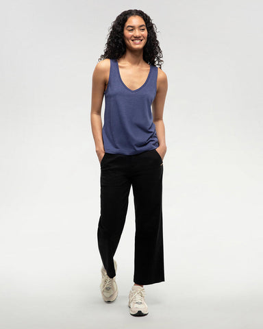Tentree Womens Kinney Tank - Indigo Tide Heather