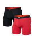Saxx Vibe Multi-Sport Mesh (2 Pack) - Sunset Red/Black