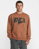 RVCA Mens Buck Crew Sweatshirt - Rawhide
