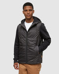 Tentree Mens Coastal Hybrid Hoodie - Meteorite Black