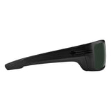 Spy Rebar Sunglasses - Matte Black - Happy Gray Green Polar + ANSI