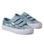 DC Kids Manual V Shoes - Heather Dark Denim