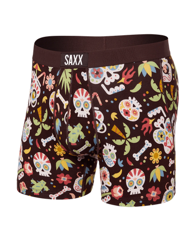 Saxx Vibe Underwear - Dia De Los Muertos-Fudge