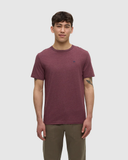 Tentree Mens Embroidered Ten T-Shirt - Rosewood Fleck Midnight Blue