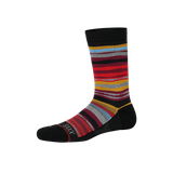 Saxx Mens Whole Package Crew Socks - Hot Stuff Stripe/Multi