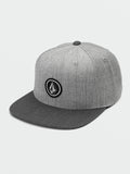 Volcom Mens Quarter Twill Hat - Heather Black