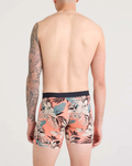 Saxx Vibe XTRA Underwear - Hibiscus Jungle-Coral