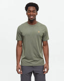 Tentree Mens Baker T-Shirt - Deep Olive Heather