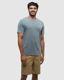 Tentree Mens Seaforestation Shirt - Anchor Grey / Sea Blue