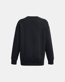Under Armour Women's UA Icon Fleece Oversized Crew - Black / White - 001
