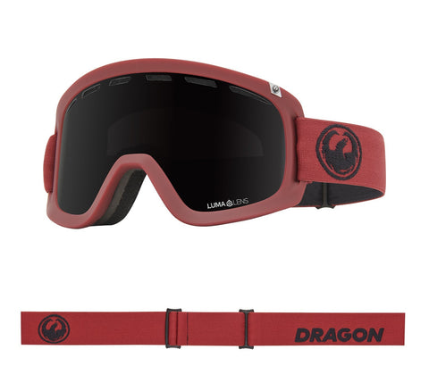 Dragon D1 OTG Snow Goggle With Lumalens Midnight Lens - Cordovan