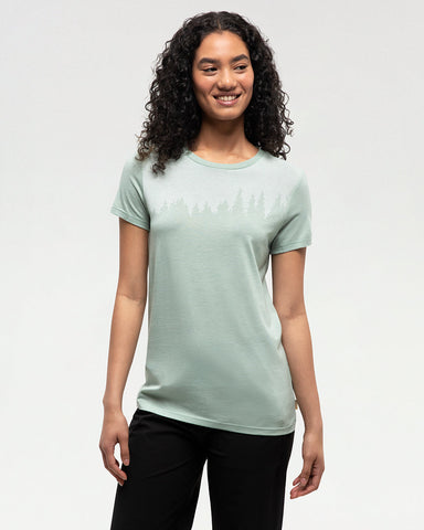 Tentree Women's Juniper T-Shirt - Oasis Heather / White