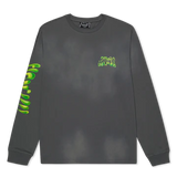 Ripndip Lava Lamp Longsleeve T-Shirt - Charcoal Vintage Wash
