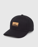 Tentree Juniper Cork Patch Elevation Hat - Meteorite Black Cork Patch