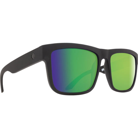 Spy Discord Sunglasses - Matte Black - HD Plus Bronze Polar with Green Spectra Mirror