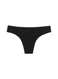 Huha Women's Seamless Low-Mid Rise Thong Mineral Undies - Black