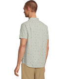 RVCA Mens Exotica Seersucker SS Shirt - Green Tea