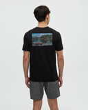 Tentree Mens Lake Tentree T-Shirt - Meteorite Black/Lake Day
