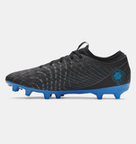 Under Armour Unisex UA Magnetico Select 5 FG Soccer Cleats - Black / Castlerock / Blue Atlantis - 001