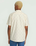 Volcom Mens Bankstone S/S Button-Up Shirt - Dirty White