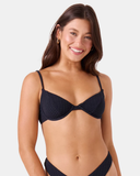 Roxy Women's Haleiwa Demi Underwire Bikini Top - Anthracite
