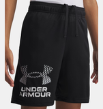 Under Armour Boys' UA Tech™ Logo Shorts - Black / Mod Gray - 001