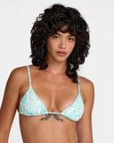RVCA Women's Sun Tides Triangle Bikini Top - Aqua Haze