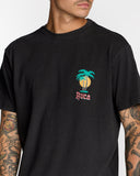 RVCA Mens Frond Mural Short Sleeve Tee - Black