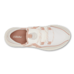 OluKai Womens Kawela Breathable Golf Shoes - Bright White / Soft Pink