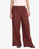 RVCA Womens New Yume Wide Pant - Terra Brown