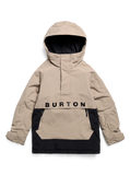 Burton Kids' Frostner 2L Anorak Jacket - Summit Taupe / True Black