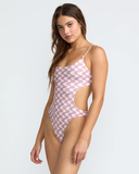 RVCA Womens In The Groove One Piece - Amethyst Smoke