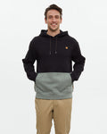Tentree Mens Howson Hoodie - Meteorite Black Agave Green